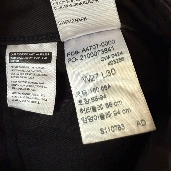 Levi’s 94 Baggy Cargo Pants Black Wide Leg Women’s 27 Cotton 90s - Picture 13 of 14